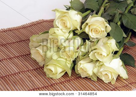 roses on the mat