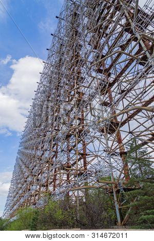 Former military Duga radar system in Chernobyl Exclusion Zone, Ukraine