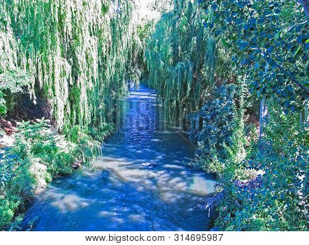 Maule River As It Passes Through The City Of Talca, Chile.