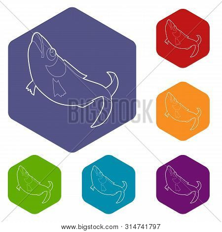 Fish Icon. Outline Illustration Of Fish Vector Icon For Web