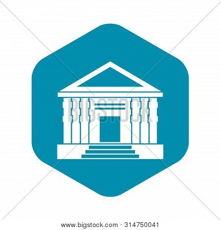 Colonnade Icon. Simple Illustration Of Colonnade Vector Icon For Web