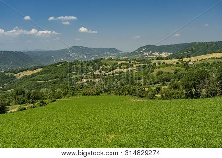 Passo Del Penice, Pavia, Lombardy, Italy: Mountaain Landscape At Late Spring (june)