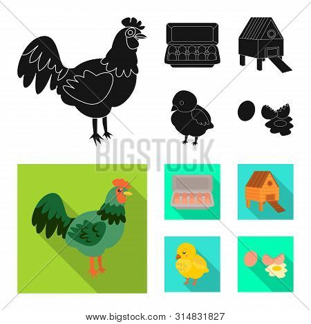 Vector Illustration Of Countryside And Plant Sign. Collection Of Countryside And Farming Stock Vecto