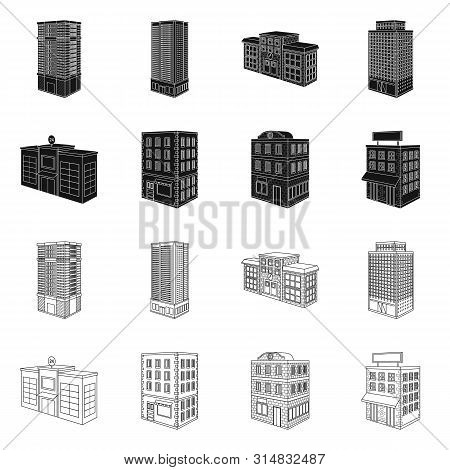 Vector Illustration Of Construction And Building Icon. Set Of Construction And Estate Stock Vector I