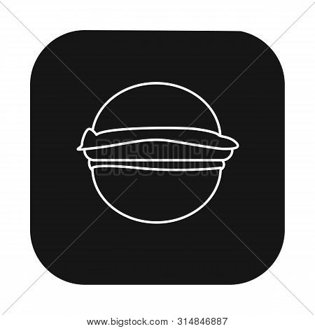 Vector Design Of Package And Food Icon. Set Of Package And Burger Vector Icon For Stock.