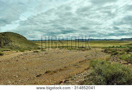 Stony Canyon In The Area Zavkhan River,  River In The Govi-altai Mongolia