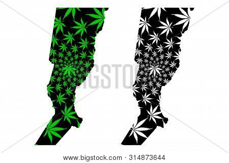 Santa Fe (region Of Argentina, Argentine Republic, Provinces Of Argentina) Map Is Designed Cannabis 