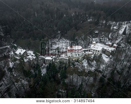 Valdstejn Castle Is An Early Gothic Fortress Near Turnov, In The Czech Republic. It Can Be Found In 