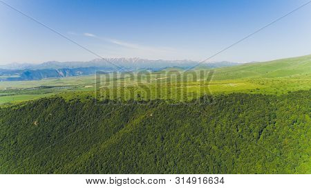 Armenia. Stunning Landscape From The Border Of Lori And Aragatsotn Regions. Colorful Fields And Mead