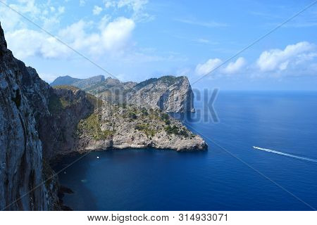 Sea Bay With Turquoise Water And Mountains