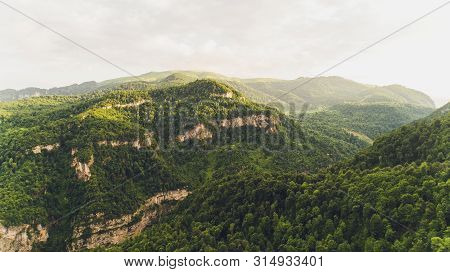 Armenia. Stunning Landscape From The Border Of Lori And Aragatsotn Regions. Colorful Fields And Mead
