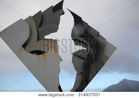 Cape Horn, Chile - October 31,2018: The Monument Designed As An Albatross Was Installed On Hornos Is