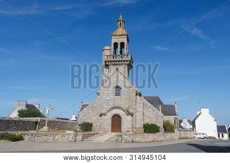 Outdoors Of Saint Primel Church In Primelin