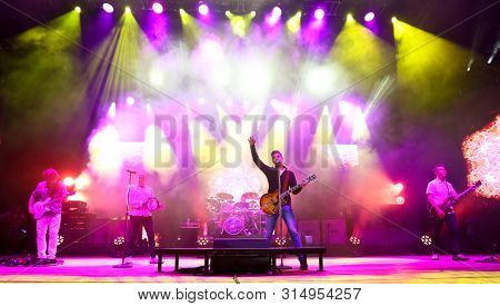 WANTAGH, NY - JUL 26: 311 performs in concert on July 26, 2019 at Northwell Health at Jones Beach Theater in Wantagh, New York. 