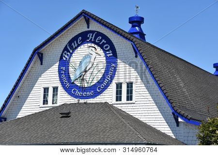 Tillamook, Or - Jun 9: Blue Heron French Cheese Company In Tillamook, Oregon, As Seen On Jun 9, 2019
