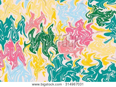 Colorful Multi-colored Pattern. Colorful Coloring In Random Modern Colors. Ideal For Textiles, Packa