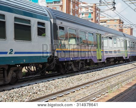 Train At Collegno Station