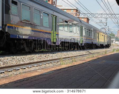 Train At Collegno Station
