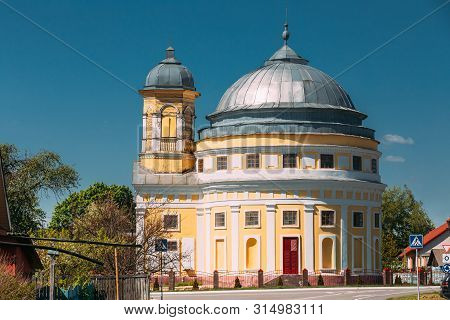 Chachersk, Gomel Region, Belarus. Transfiguration Church. Orthodox Church At Sunny Summer Day In Che