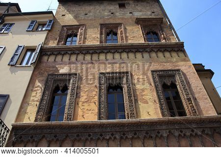Mantova (mn), Italy - June 10, 2017: A Renaissance Facade, Mantova, Lombardy, Italy