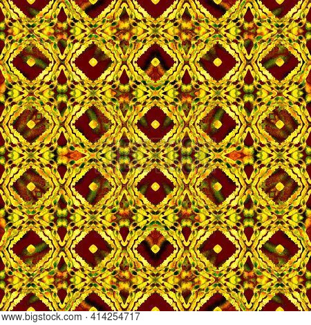 Mosaic Traditional Art. Brown, Ochra, Cepia Home Decor. Moroccan, Tunisian Motif. Turkish, Arab, Orn