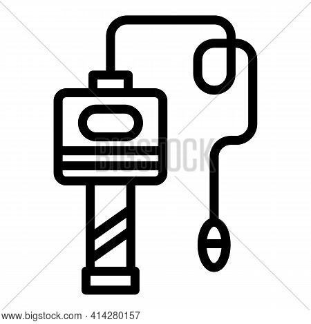 Surgical Endoscope Icon. Outline Surgical Endoscope Vector Icon For Web Design Isolated On White Bac
