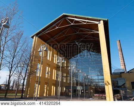 Parma, Italy - March 2021: Auditorium Paganini, Congress Center Building In Parma In The Ex-eridania