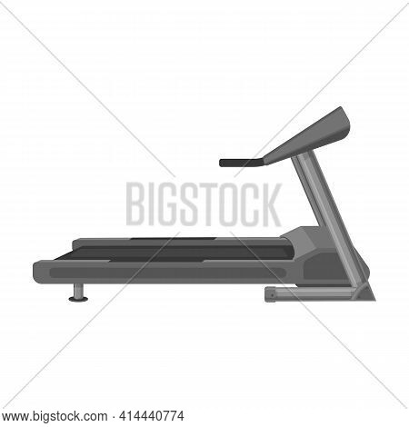 Treadmill Vector Icon.cartoon Vector Icon Isolated On White Background Treadmill.