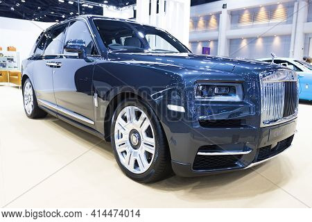Bangkok Thailand :- March 26 ,2021 :- Rolls-royce Car Show At At  Exhibition Bangkok International M