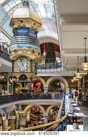 Sydney, Australia - Dec 16, 2018: Interior Of The Queen Victoria Building (qvb), George Street. The 