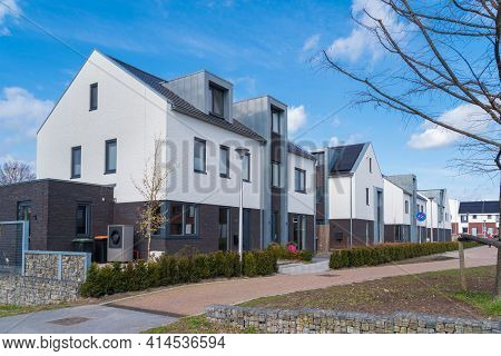 Newly Built Residential Area In The Netherlands