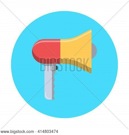 Shout Icon Vector Illustration In Flat Style On Isolated Background.