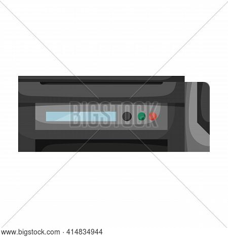 Printer Vector Icon.cartoon Vector Icon Isolated On White Background Printer.