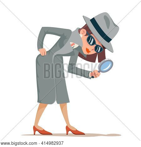 Woman Snoop Detective Vector Photo Free Trial Bigstock