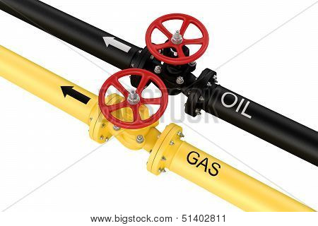 Natural gas and oil mains. Deliveries of resources.