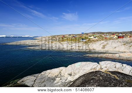 View Of Oqaatsut Settlement (rodebay) in Greenland