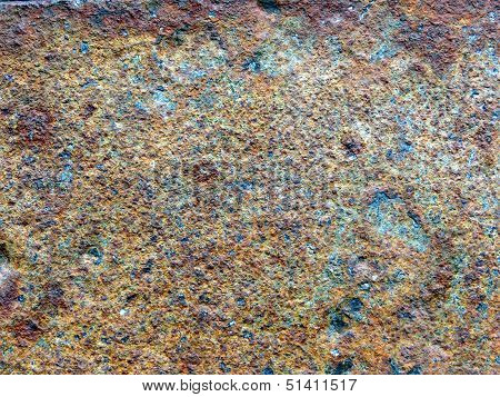 Colored rock