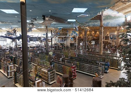 Bass Pro Shop, Outdoor World At The Silverton Hotel In Las Vegas, Nv On August 20, 2013