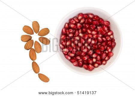Pomegranate With Almonds