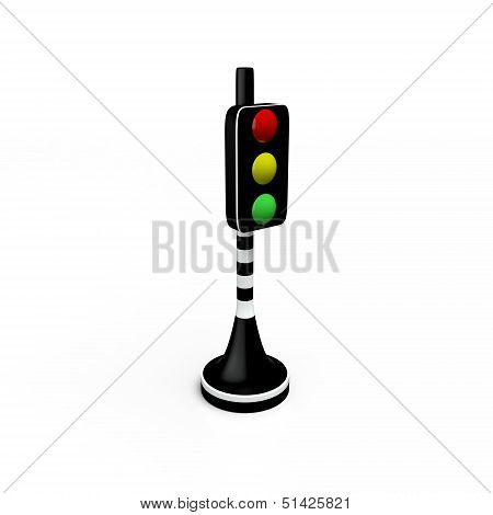 Traffic light, 3D