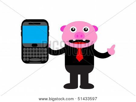 Cartoon Character Of Pig