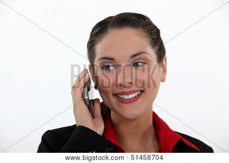 Businesswoman talking on the phone