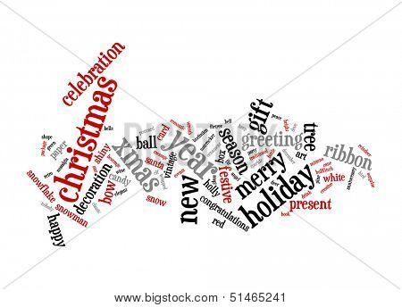 An image of nice Christmas text cloud