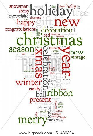 An image of nice Christmas text cloud
