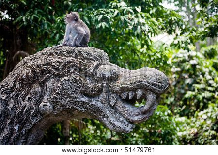 Stone composition in Monkey Forest