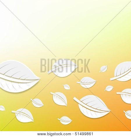 Abstract Leaves, With Gradient Mesh, Vector Illustration