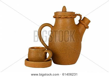 Carafe and coffee cup