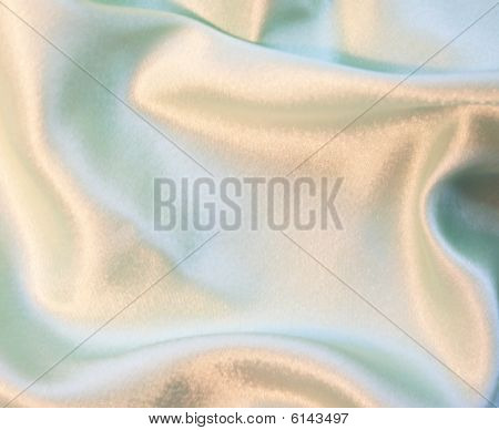 Smooth elegant silbrig grünen Silk as background