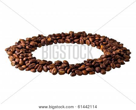 Circle from Coffee beans