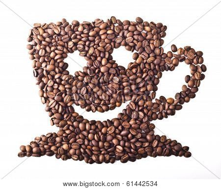 Coffee Cup with face and smile
